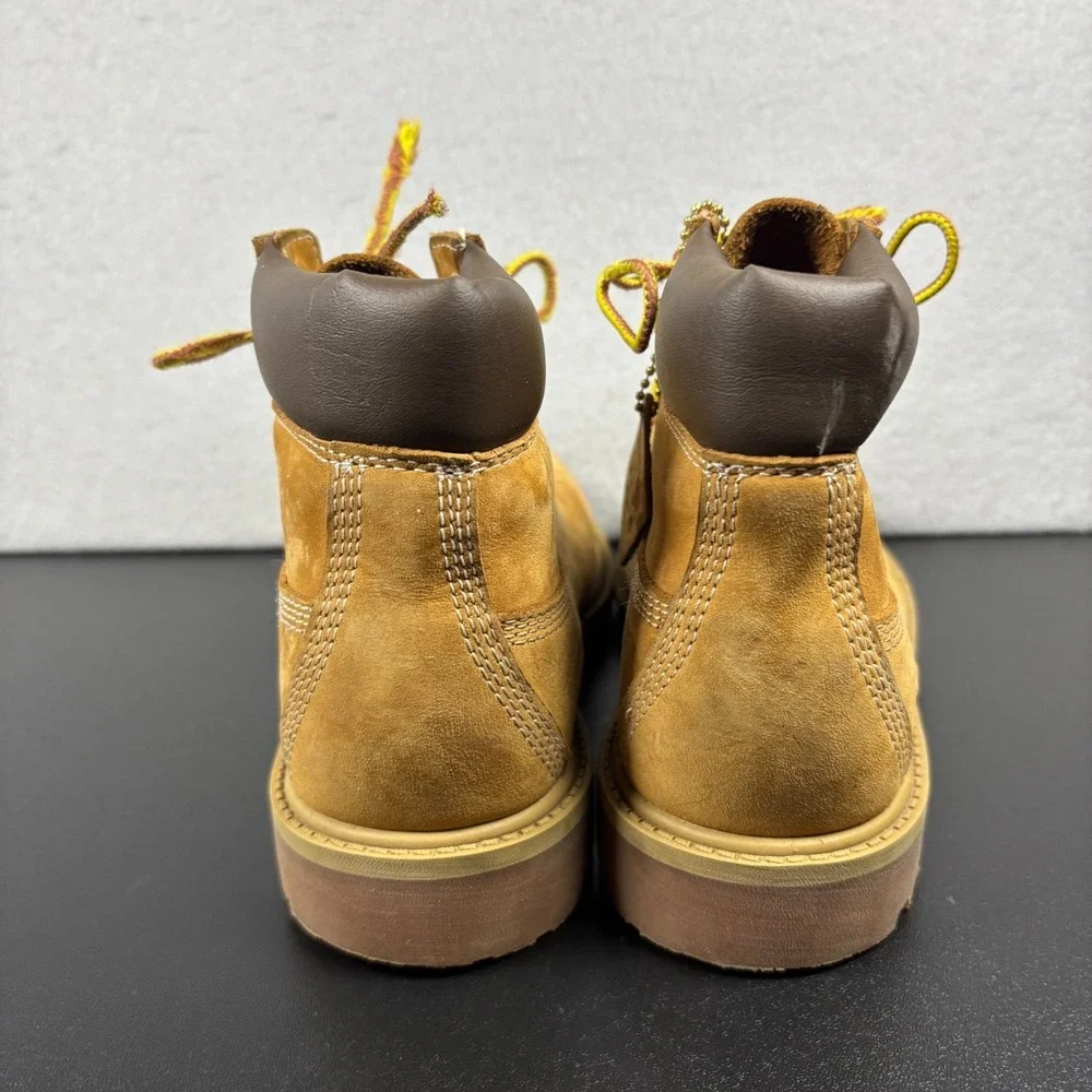 Timberland Grade-School Premium 6-Inch Waterproof Boots Boys Size 3 Wheat Brown